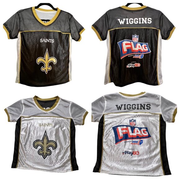 BDA for NFL Other - NFL Saints Wiggins Youth Medium REVERSABLE Flag Football Jersey BDA Athletic NFL